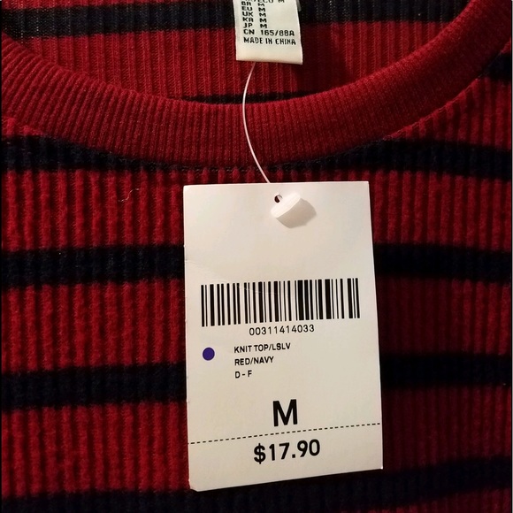 Forever 21 Long Sleeve Knit Top Striped - Picture 5 of 6